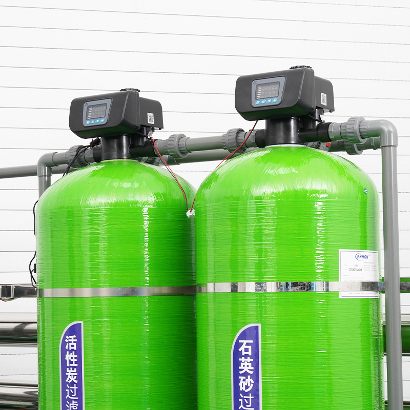 Two ton sand carbon canister reverse osmosis water treatment equipment